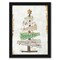 8&#x22; x 10&#x22; Golden Christmas Tree by Pi Holiday Black Framed Print Wall Art - Americanflat - Americanflat
